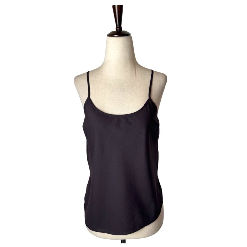 Veronica Beard Tank Top Women XS Brown Silk Flowy Scoop Neck Camisole Luxury